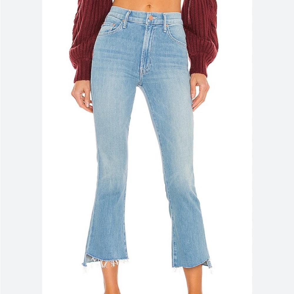 Mother Insider Crop Step Fray Jeans in Hold My Hand